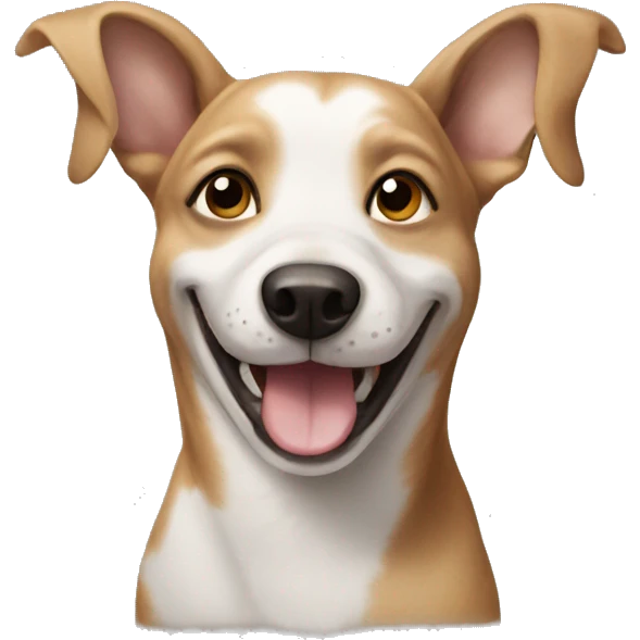 Smiling dog emoji