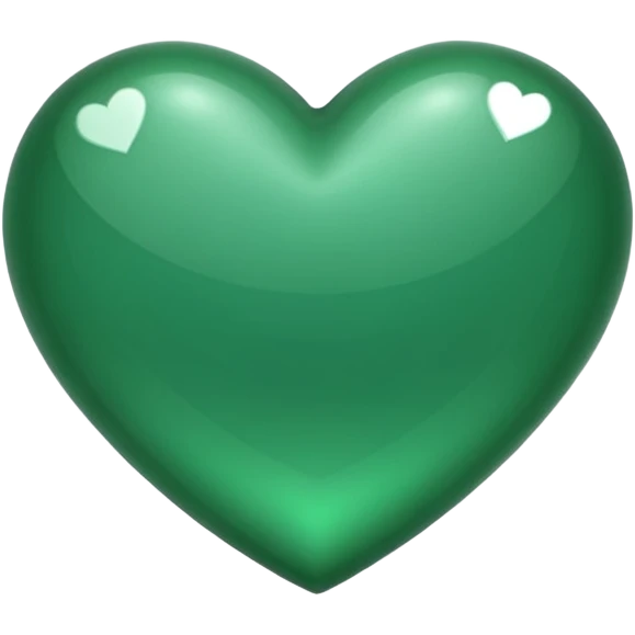 Emerald green heart emoji emoji
