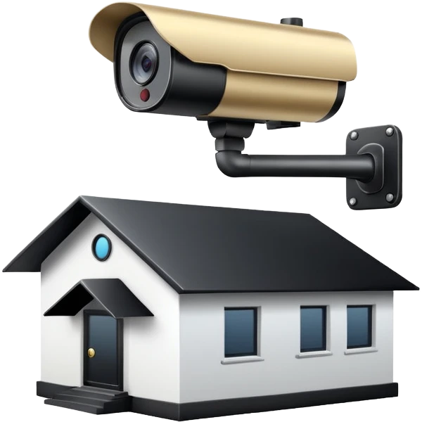 House with security camera emoji