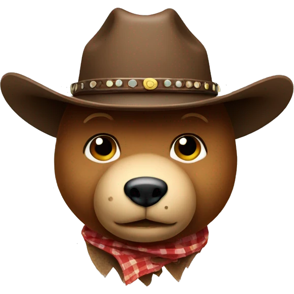 teddy bear with cowboy hat emoji