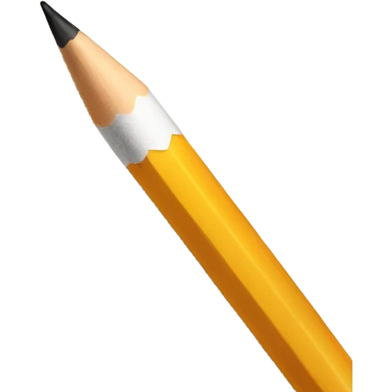 writing pencil on document emoji