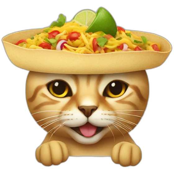 mexican-food cat emoji