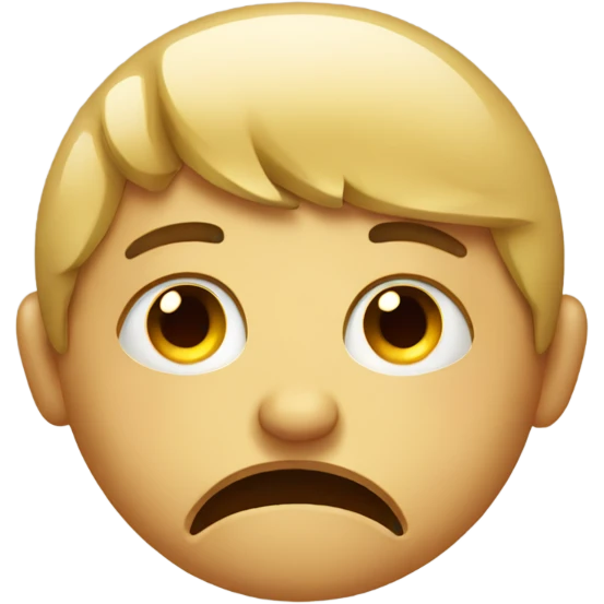 Sad face emoji