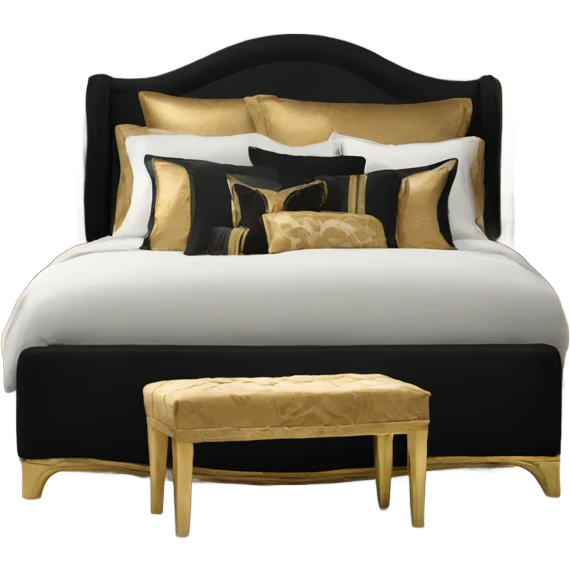 black and gold bedroom royal emoji