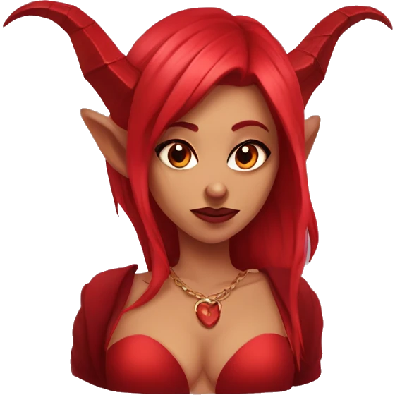 Meru the red succubus emoji