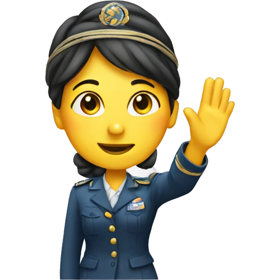 Lady saluting emoji