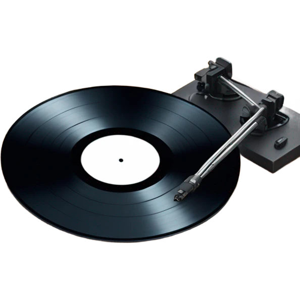 record vinyl disk on pc emoji
