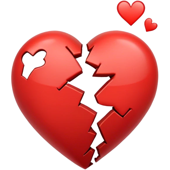 Parçalanmış kalp emoji