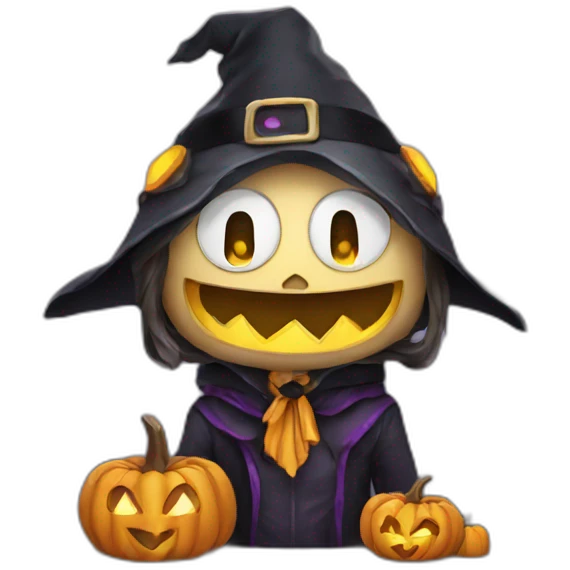 halloween clock emoji
