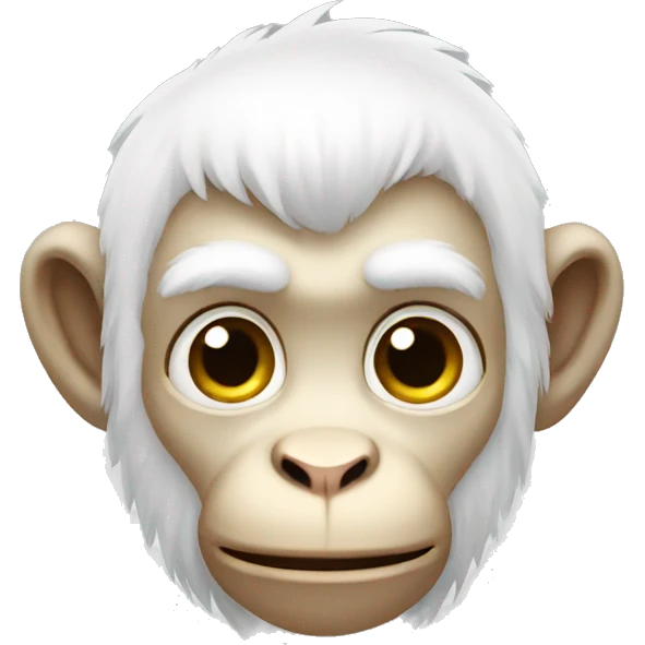 white monkey emoji
