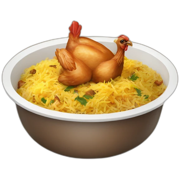 chicken biryani emoji