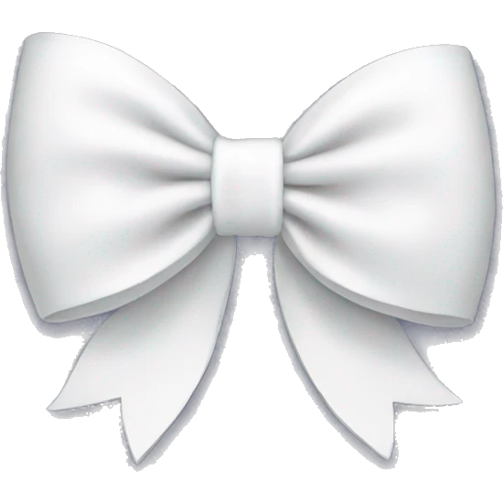 White bow  emoji
