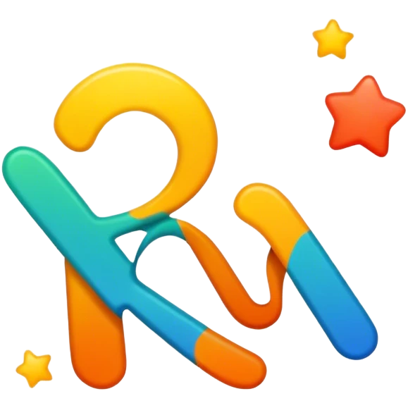 "Ranky" word with an abstract design emoji