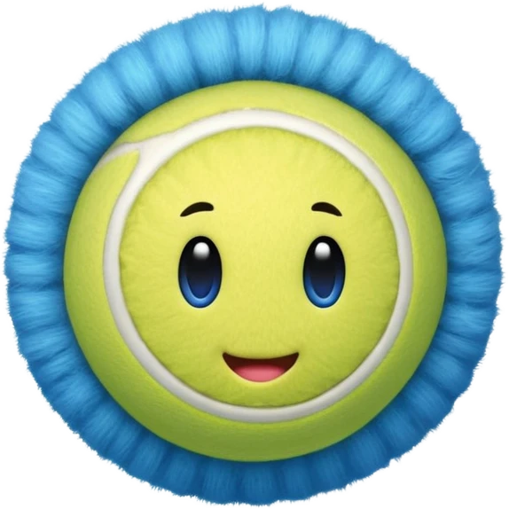 blue tennis ball emoji