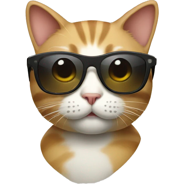 Cat with sunglasses emoji