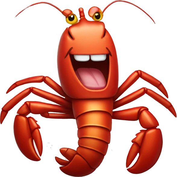 laughing lobster emoji