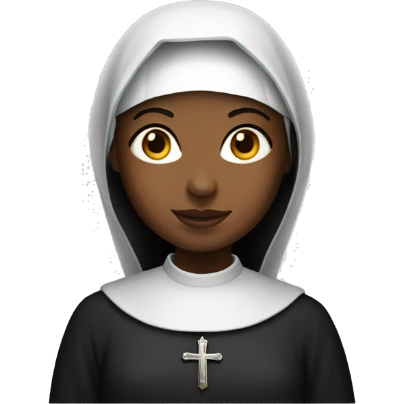 beautiful innocent nun emoji