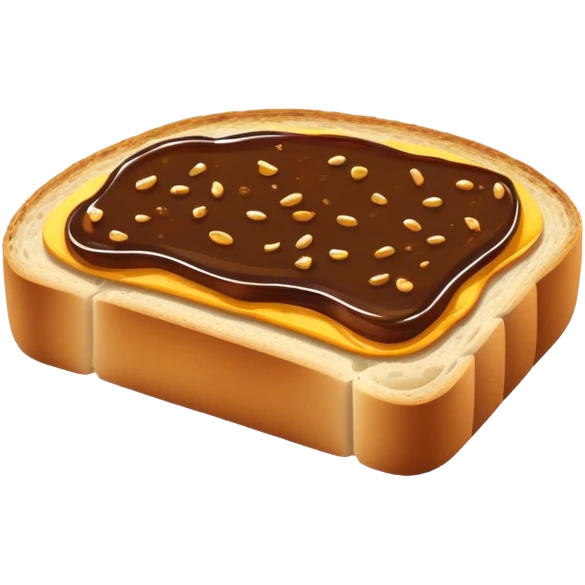 slice of bread with a spread of vegemite emoji