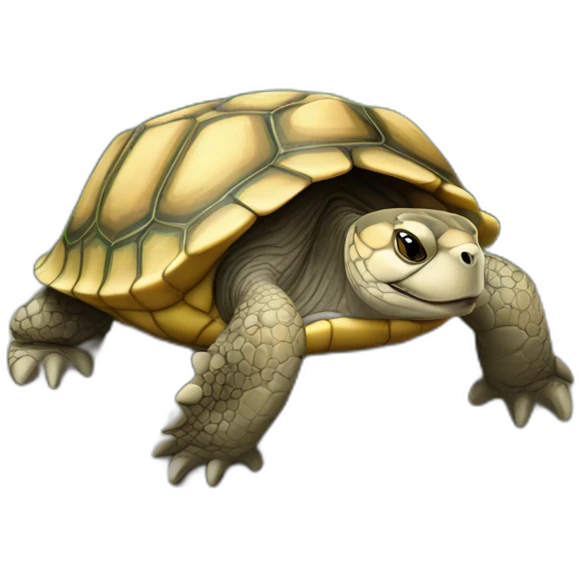 tortue sur loutre emoji
