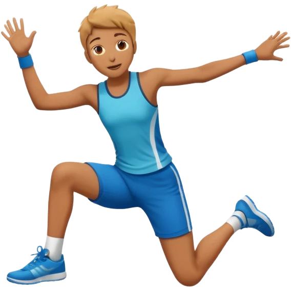 Persona saltando una pared emoji