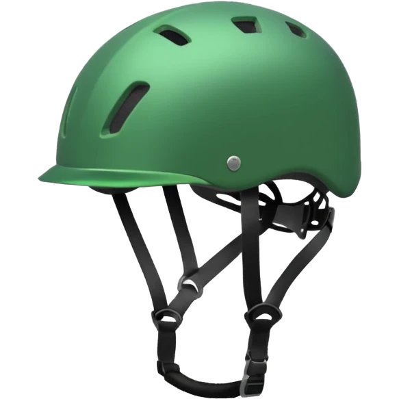 green bike helmet emoji