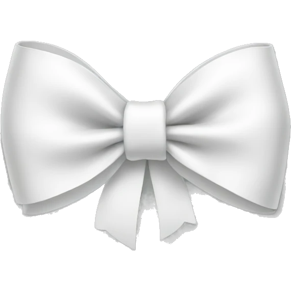 white bow emoji
