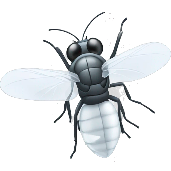 white fly gel emoji