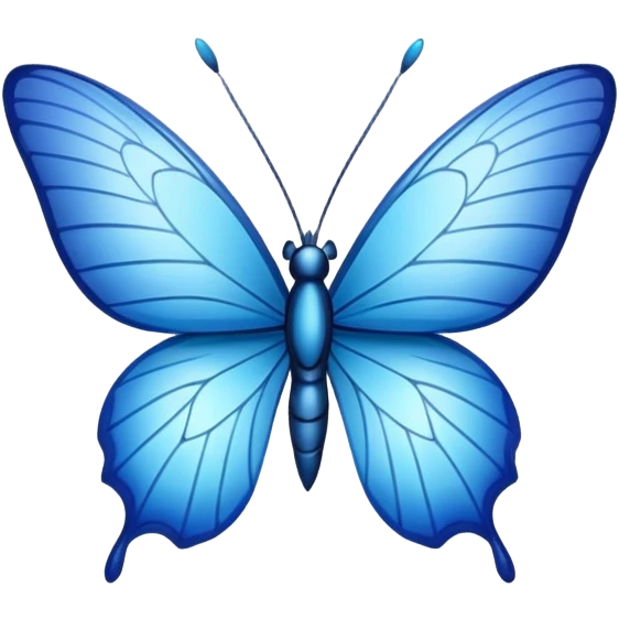 Mariposa azul  emoji