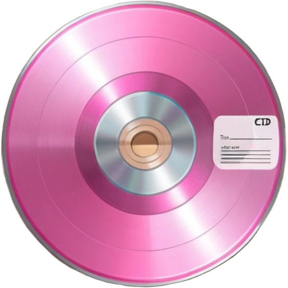 Pink music cd emoji