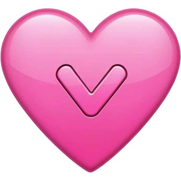 a pink glossy checkmark emoji emoji