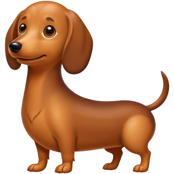 Weenie dog  emoji