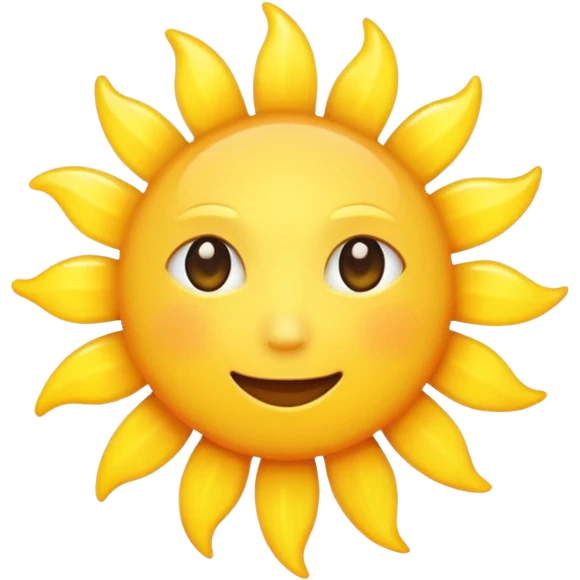 sun in 2d  emoji