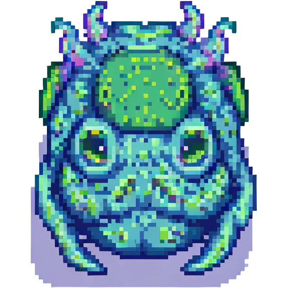 slime monster pixel art emoji