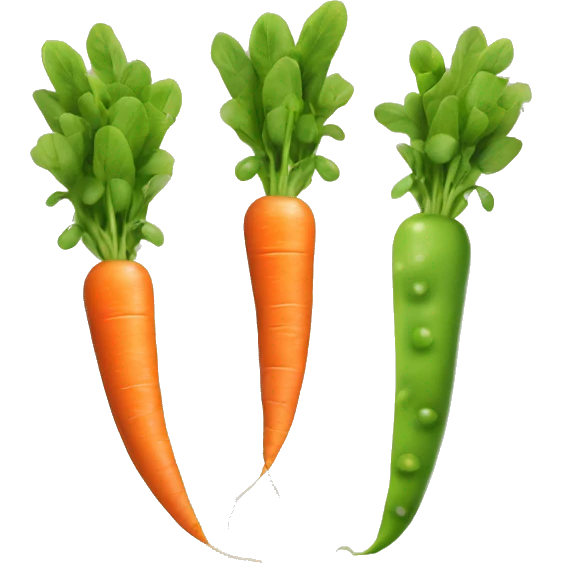 peas and carrots emoji