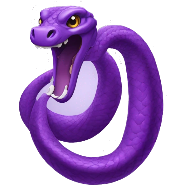Purple cobra emoji