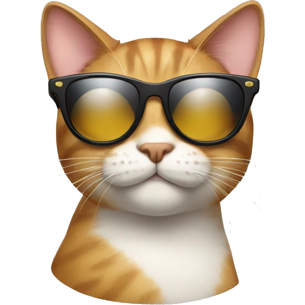 Cat with sunglasses emoji