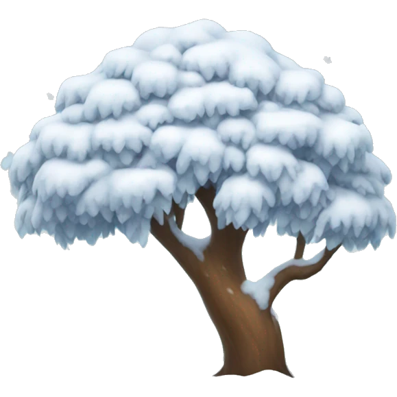 snowy tree emoji