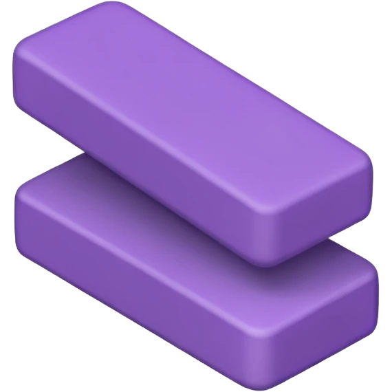 Purple rectangular eraser emoji