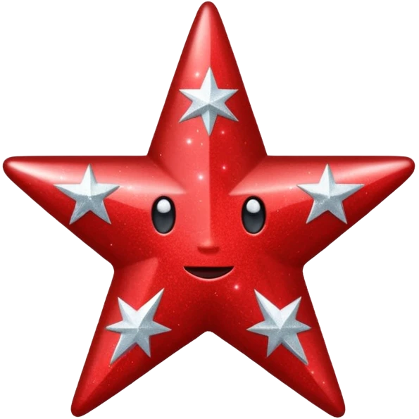 red star glitter spance emoji