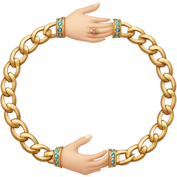 hand with bracelet emoji