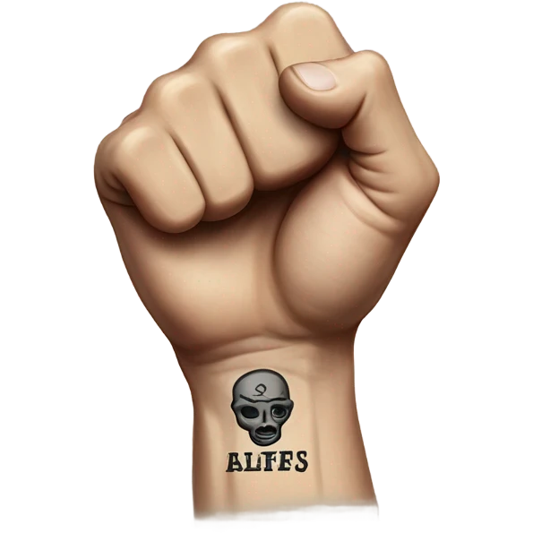 Life’s A Gamble hand tattoo fist emoji