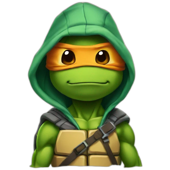 tmnt wearing hoodie emoji