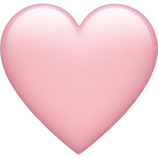 Light pink heart emoji
