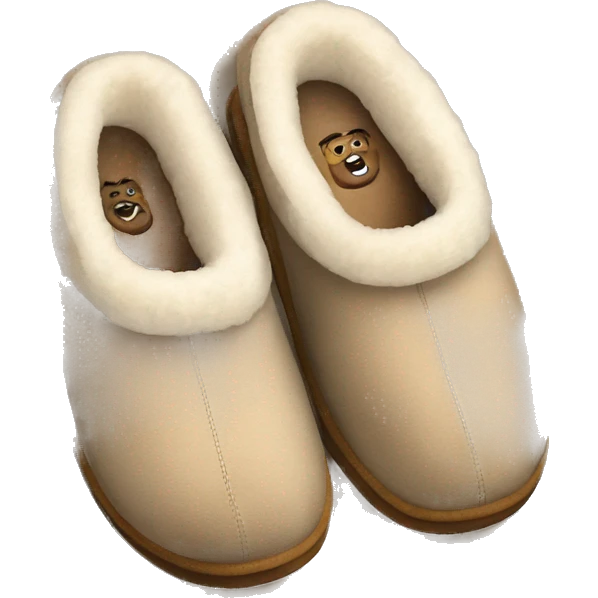 Ugg platform slippers emoji