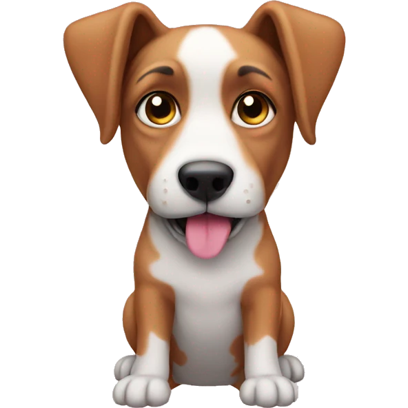 Dog pink emoji
