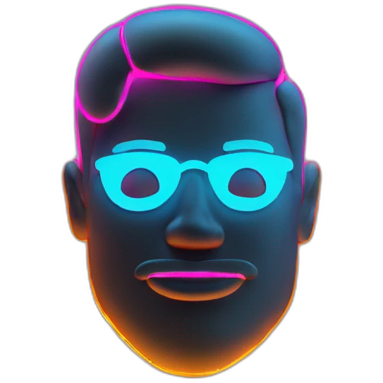 Juicy booty neon sign style man award emoji