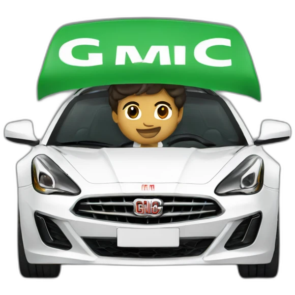 Cristiano - GMC car - Saudi dress emoji