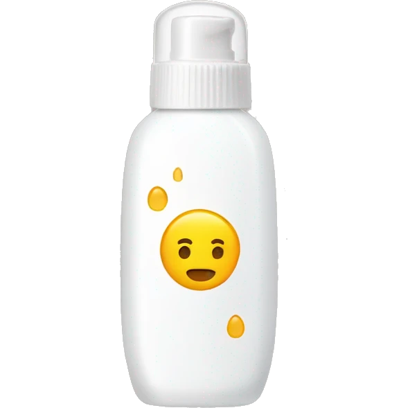 little facial sunscreen bottle emoji