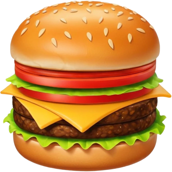 hamburger 2d art style icon emoji