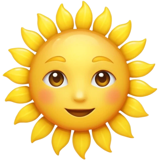 Sun emoji